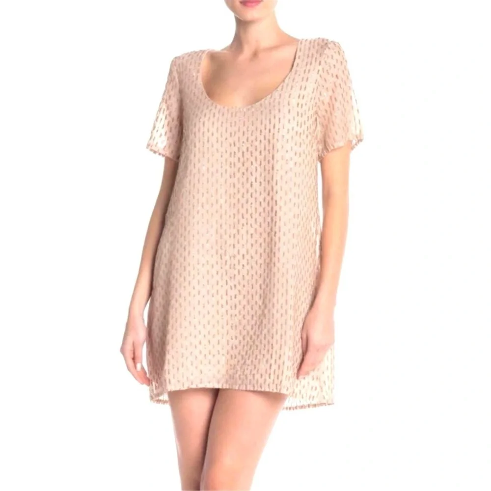 Show Me Your Mumu Waterfall Sequin Demi Dress Blush - Picture 3 of 11